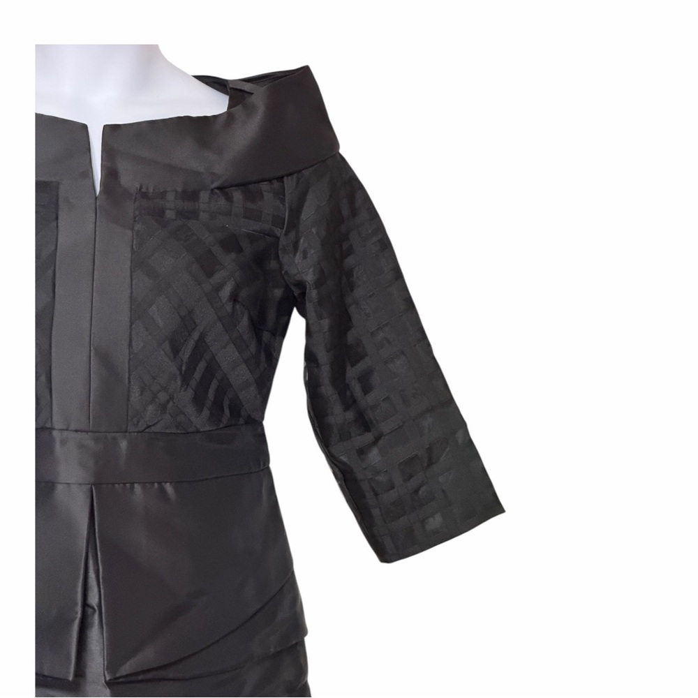 Midnight Velvet Catalog Business Formal Corporate Goth Black Widow Funeral Dress - Picture 10 of 15